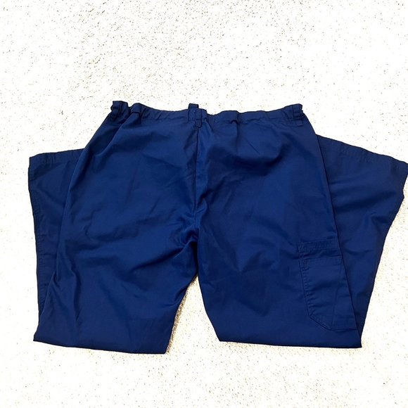 Cherokee Workwear Women's 4 Pocket Low Rise Drawstring Cargo Scrub Pants - Picture 8 of 16